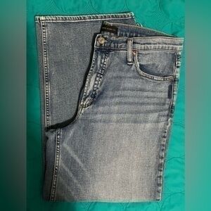 Silver Go Wide cropped denim jeans